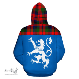 Scottish MacNaughton Modern Clan Tartan Hoodie - Scotland Lion Style Scottish Plaid Tartan Plaid