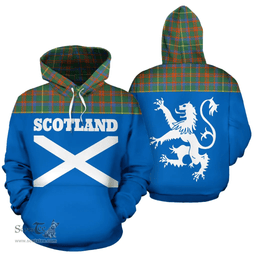 Scottish MacKintosh Clan Tartan Hoodie - Scotland Lion Style Scottish Plaid Tartan Plaid