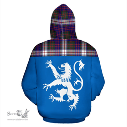 Scottish MacDonald Dress Modern Clan Tartan Hoodie - Scotland Lion Style Scottish Plaid Tartan Plaid