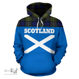 Scottish MacLaren Clan Tartan Hoodie - Scotland Lion Style Scottish Plaid Tartan Plaid