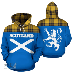 Scottish MacLeod of Lewis Ancient Clan Tartan Hoodie - Scotland Lion Style Scottish Plaid Tartan Plaid