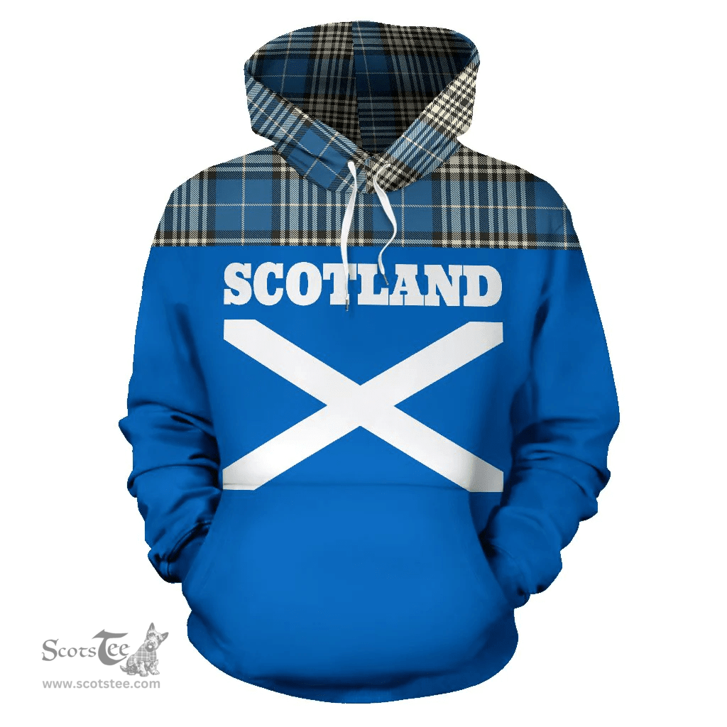 Scottish Napier Ancient Clan Tartan Hoodie - Scotland Lion Style Scottish Plaid Tartan Plaid