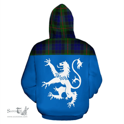 Scottish Gunn Modern Clan Tartan Hoodie - Scotland Lion Style Scottish Plaid Tartan Plaid