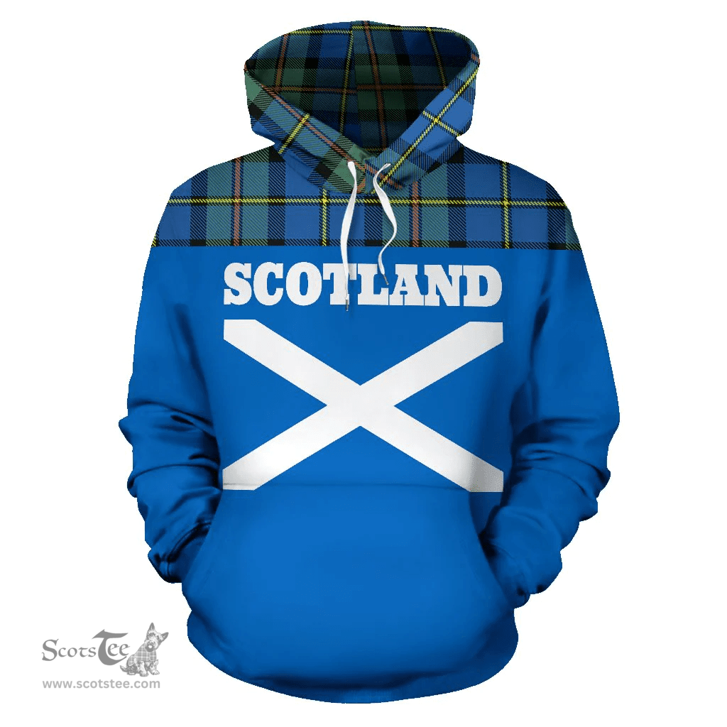 Scottish MacLeod of Harris Ancient Clan Tartan Hoodie - Scotland Lion Style Scottish Plaid Tartan Plaid