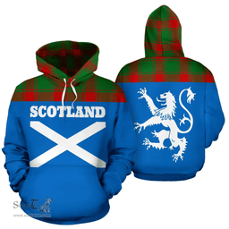 Scottish Middleton Modern Clan Tartan Hoodie - Scotland Lion Style Scottish Plaid Tartan Plaid