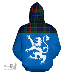Scottish Morrison Modern Clan Tartan Hoodie - Scotland Lion Style Scottish Plaid Tartan Plaid
