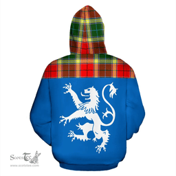Scottish Gibbs Clan Tartan Hoodie - Scotland Lion Style Scottish Plaid Tartan Plaid