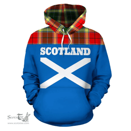 Scottish Gibbs Clan Tartan Hoodie - Scotland Lion Style Scottish Plaid Tartan Plaid
