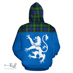 Scottish Gordon Modern Clan Tartan Hoodie - Scotland Lion Style Scottish Plaid Tartan Plaid