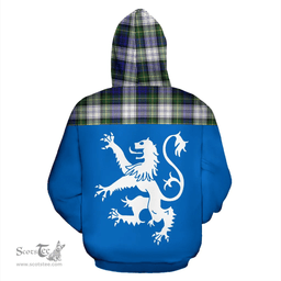 Scottish Gordon Dress Modern Clan Tartan Hoodie - Scotland Lion Style Scottish Plaid Tartan Plaid