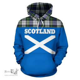 Scottish Gordon Dress Modern Clan Tartan Hoodie - Scotland Lion Style Scottish Plaid Tartan Plaid