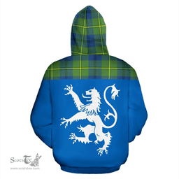 Scottish Johnston Ancient Clan Tartan Hoodie - Scotland Lion Style Scottish Plaid Tartan Plaid