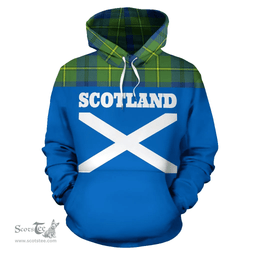 Scottish Johnston Ancient Clan Tartan Hoodie - Scotland Lion Style Scottish Plaid Tartan Plaid