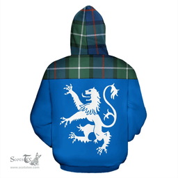 Scottish Davidson of Tulloch Clan Tartan Hoodie - Scotland Lion Style Scottish Plaid Tartan Plaid