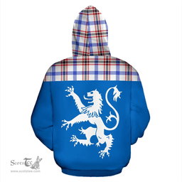 Scottish Boswell Modern Clan Tartan Hoodie - Scotland Lion Style Scottish Plaid Tartan Plaid