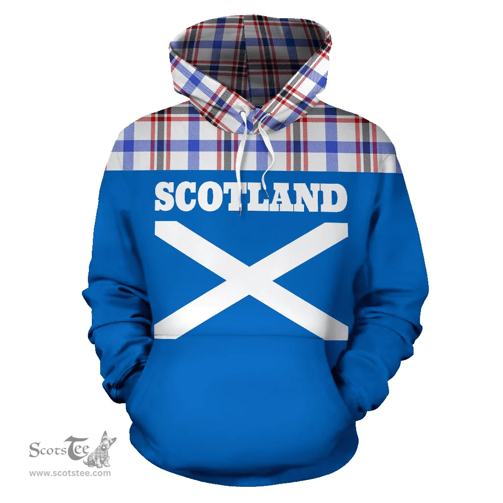 Scottish Boswell Modern Clan Tartan Hoodie - Scotland Lion Style Scottish Plaid Tartan Plaid