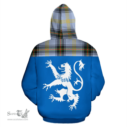 Scottish Bell of the Borders Clan Tartan Hoodie - Scotland Lion Style Scottish Plaid Tartan Plaid