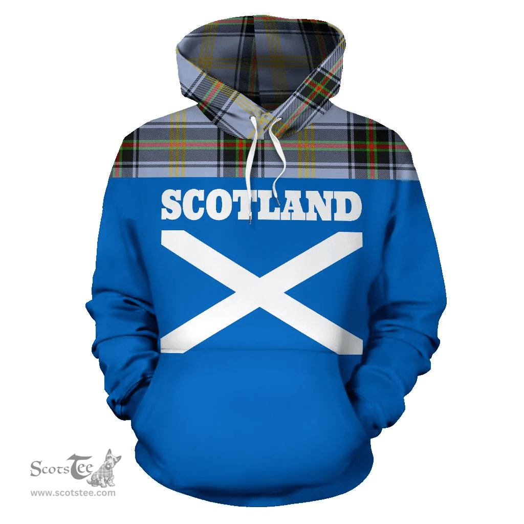 Scottish Bell of the Borders Clan Tartan Hoodie - Scotland Lion Style Scottish Plaid Tartan Plaid
