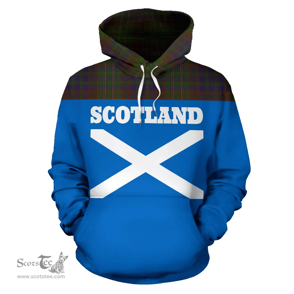 Scottish Cunningham Hunting Modern Clan Tartan Hoodie - Scotland Lion Style Scottish Plaid Tartan Plaid