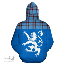 Scottish Elliot Ancient Clan Tartan Hoodie - Scotland Lion Style Scottish Plaid Tartan Plaid