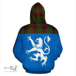 Scottish Buchan Modern Clan Tartan Hoodie - Scotland Lion Style Scottish Plaid Tartan Plaid