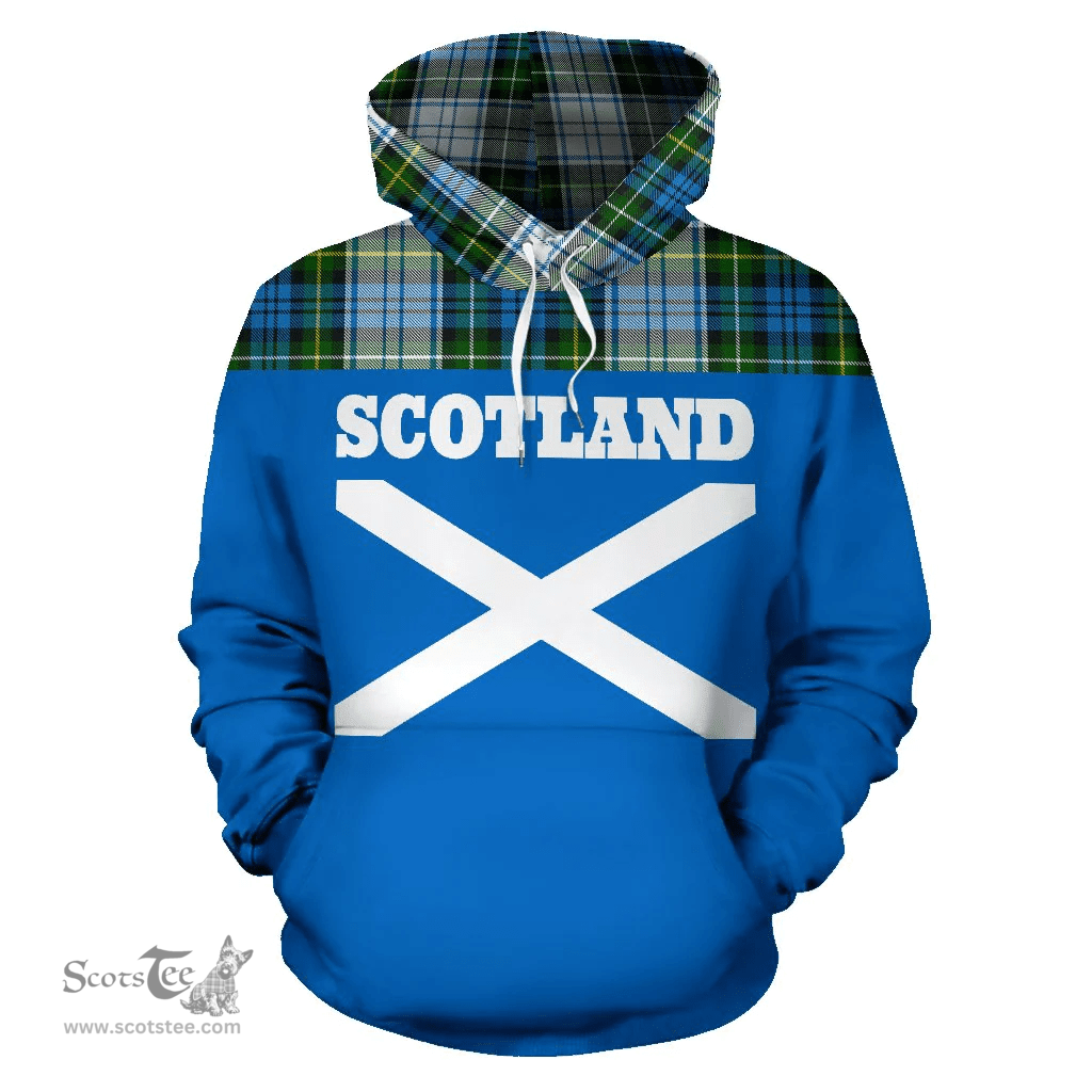 Scottish Campbell Dress Clan Tartan Hoodie - Scotland Lion Style Scottish Plaid Tartan Plaid