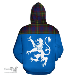 Scottish Durie Clan Tartan Hoodie - Scotland Lion Style Scottish Plaid Tartan Plaid