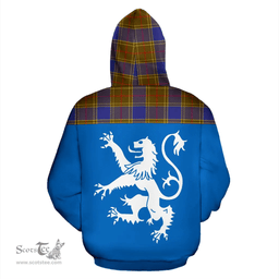 Scottish Balfour Modern Clan Tartan Hoodie - Scotland Lion Style Scottish Plaid Tartan Plaid