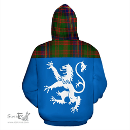 Scottish Cochrane Modern Clan Tartan Hoodie - Scotland Lion Style Scottish Plaid Tartan Plaid