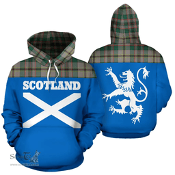 Scottish Craig Ancient Clan Tartan Hoodie - Scotland Lion Style Scottish Plaid Tartan Plaid