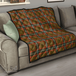 Scottish Seton Hunting Modern Clan Tartan Quilt - Classic Scottish Plaid Tartan Plaid