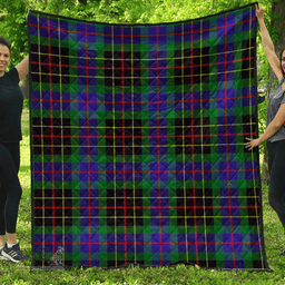 Scottish Brodie Hunting Modern Clan Tartan Quilt - Classic Scottish Plaid Tartan Plaid
