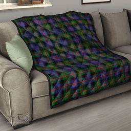 Scottish Murray of Atholl Modern Clan Tartan Quilt - Classic Scottish Plaid Tartan Plaid