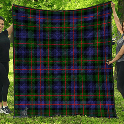 Scottish Murray of Atholl Modern Clan Tartan Quilt - Classic Scottish Plaid Tartan Plaid
