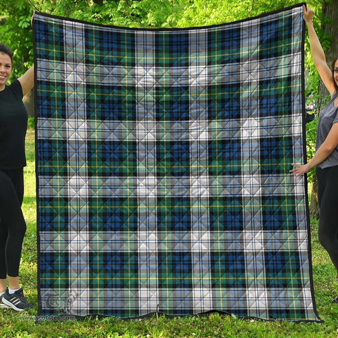 Scottish Gordon Dress Ancient Clan Tartan Quilt - Classic Scottish Plaid Tartan Plaid