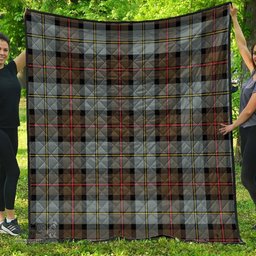 Scottish MacLeod of Harris Weathered Clan Tartan Quilt - Classic Scottish Plaid Tartan Plaid
