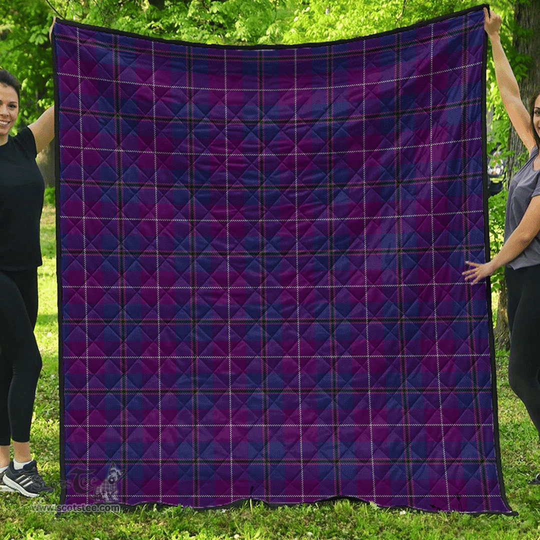 Scottish Pride of Glencoe Clan Tartan Quilt - Classic Scottish Plaid Tartan Plaid