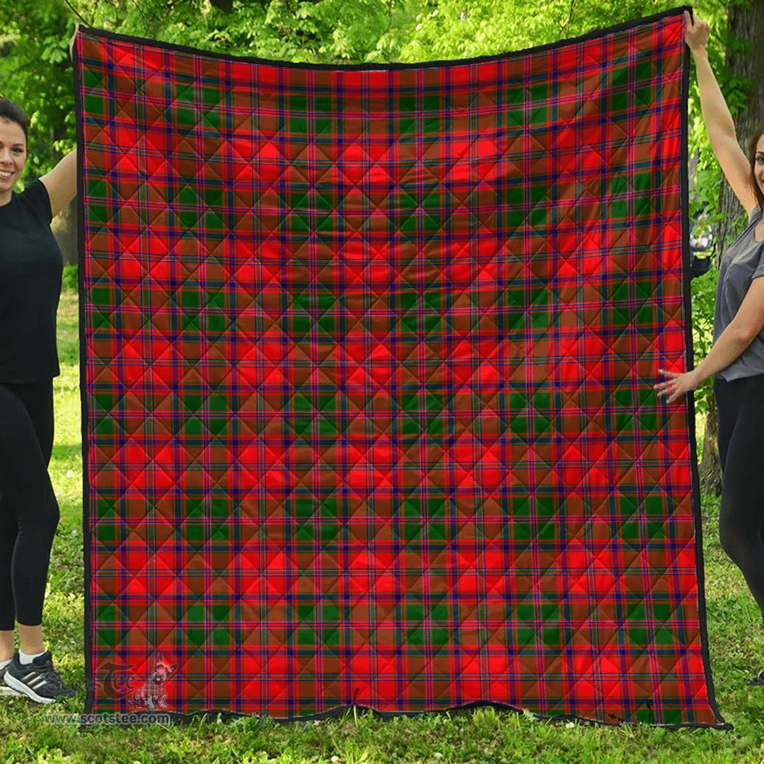 Scottish Stewart of Appin Modern Clan Tartan Quilt - Classic Scottish Plaid Tartan Plaid
