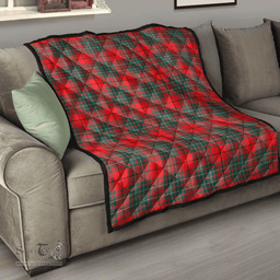 Scottish Cumming Modern Clan Tartan Quilt - Classic Scottish Plaid Tartan Plaid