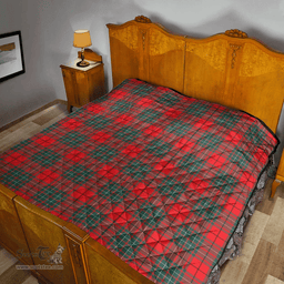 Scottish Cumming Modern Clan Tartan Quilt - Classic Scottish Plaid Tartan Plaid