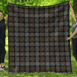 Scottish Stewart Old Weathered Clan Tartan Quilt - Classic Scottish Plaid Tartan Plaid