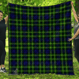 Scottish Campbell of Breadalbane Modern Clan Tartan Quilt - Classic Scottish Plaid Tartan Plaid