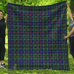 Scottish Wood Modern Clan Tartan Quilt - Classic Scottish Plaid Tartan Plaid