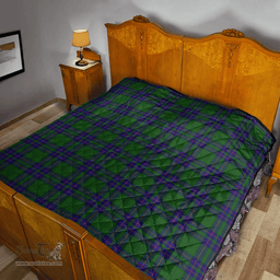 Scottish Lockhart Clan Tartan Quilt - Classic Scottish Plaid Tartan Plaid