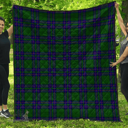 Scottish Lockhart Clan Tartan Quilt - Classic Scottish Plaid Tartan Plaid