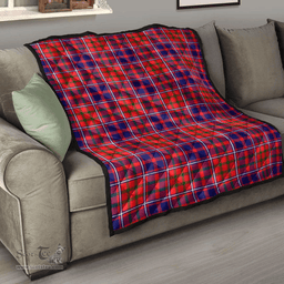 Scottish Cameron of Lochiel Modern Clan Tartan Quilt - Classic Scottish Plaid Tartan Plaid