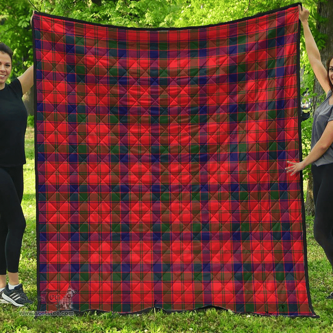 Scottish Robertson Modern Clan Tartan Quilt - Classic Scottish Plaid Tartan Plaid