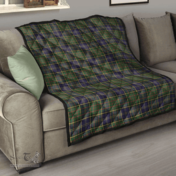 Scottish MacMillan Hunting Modern Clan Tartan Quilt - Classic Scottish Plaid Tartan Plaid