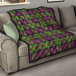 Scottish MacDonald of Clanranald Clan Tartan Quilt - Classic Scottish Plaid Tartan Plaid