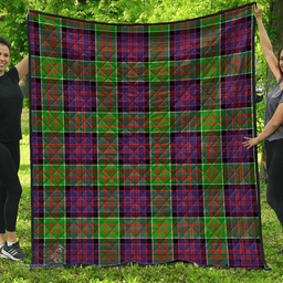 Scottish MacDonald of Clanranald Clan Tartan Quilt - Classic Scottish Plaid Tartan Plaid